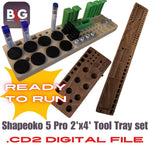 Shapeoko 5 Pro CNC Tool Tray Set Digital .c2d File