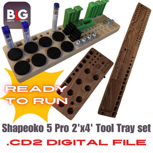 Shapeoko 5 Pro CNC Tool Tray Set Digital .c2d File