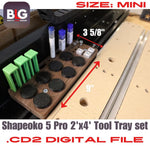Shapeoko 5 Pro CNC Tool Tray Set Digital .c2d File