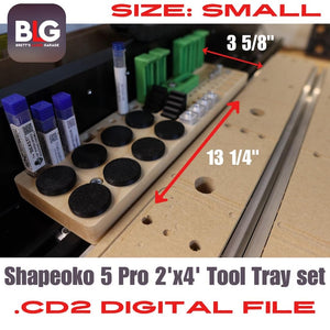 Shapeoko 5 Pro CNC Tool Tray Set Digital .c2d File
