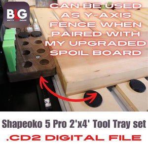 Shapeoko 5 Pro CNC Tool Tray Set Digital .c2d File