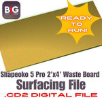 Shapeoko 5 Pro 2'x4' Waste Board Flattening File