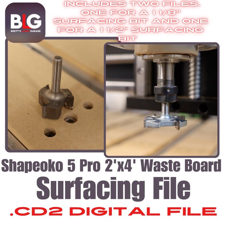 Shapeoko 5 Pro 2'x4' Waste Board Flattening File